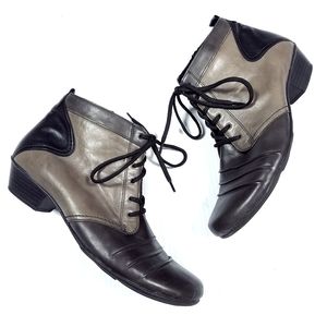Remonte Colorblock Lace Up Ankle Boots
